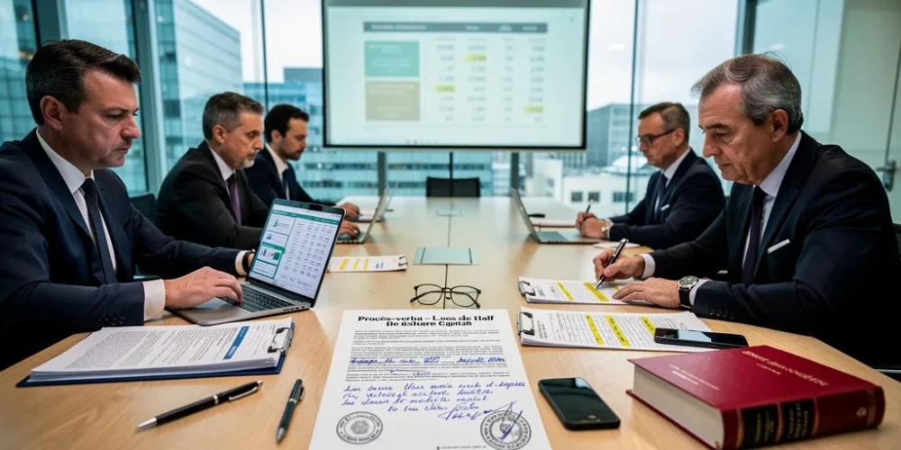 modèle pv perte de la moitié du capital social sas